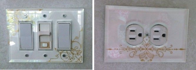 Paintable Clear glass switch plates